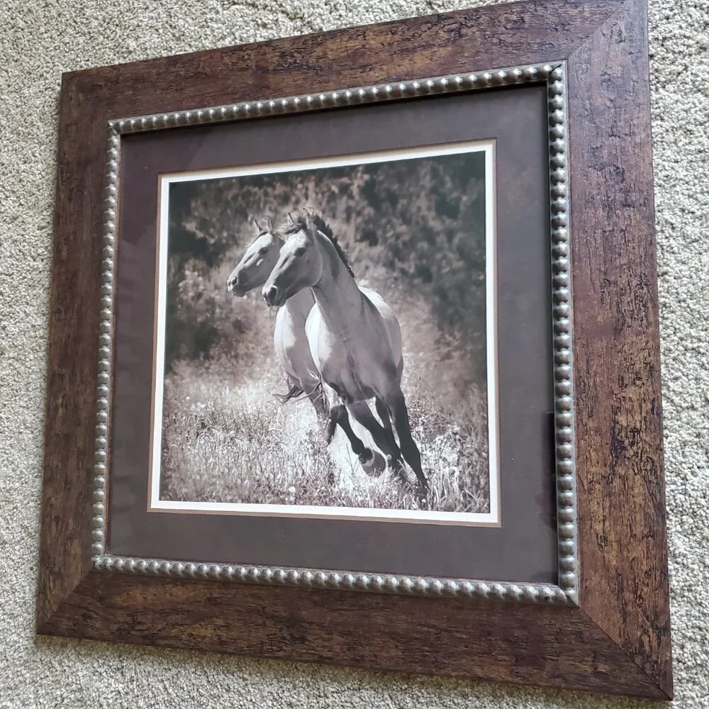 Horse Partners Framed Art Picture By Kimerlee Curyl Horses Running